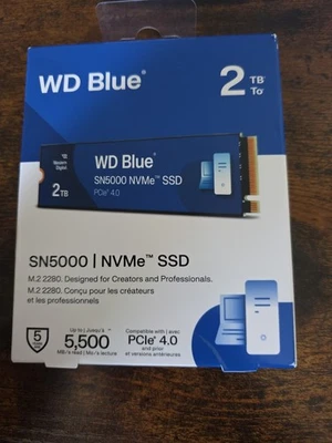 WD Blue SN5000 2TB NVMe M.2 SSD*BRAND NEW*NEVER OPENED* - Image 1 of 2
