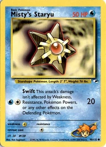 Misty's Staryu Common Gym Heroes 090/132 MP - Picture 1 of 2