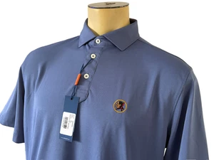STITCH SEMINOLE Golf Club Mens Oslo Blue Performance SS Polo Size M/L NWT $110 - Picture 1 of 6