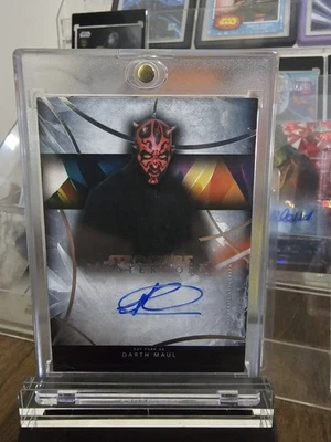 Topps Star Wars Masterwork 2024 Ray Park As Darth Maul On Card Autograph #A-RP - Image 1 of 2