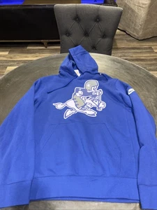 Nike Dallas Cowboys Men's Size Small Hoodie Rewind Retro Joe Royal Blue NWT - Picture 1 of 6