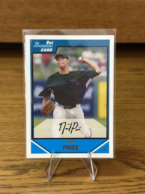 2007 Bowman Draft Picks & Prospects - Prospects David Price #BDPP55 (RC) - Image 1 of 2