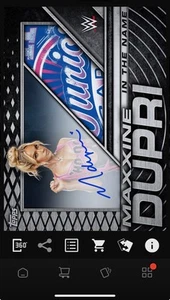 Topps WWE Slam In the Name Metal Signature Super rzadki Maxxine Dupri DIGITAL - Zdjęcie 1 z 1