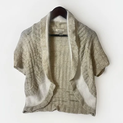 Anthropologie Sleeping on Snow Cardigan Cream Ivory Knit Fairy Cottage Boho M - Image 1 of 4