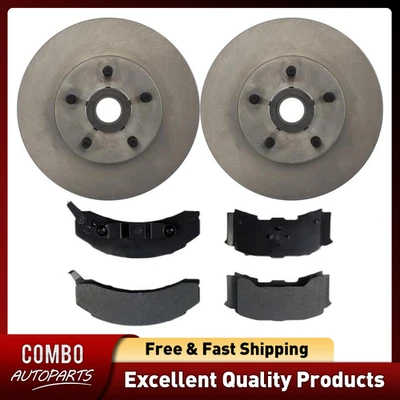 Kit de pastillas de freno delanteras y rotores de disco para Pontiac Fiero 1984 1985 1986 1987 Foto 1 de 4