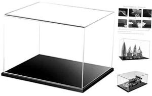 Caja de vitrina de acrílico transparente, exhibición versátil de colección a prueba de polvo - Imagen 1 de 8