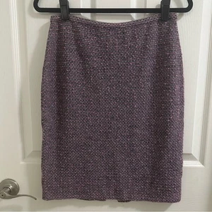 St. John Knits Collection Tweed gewebter karierter Rock Damen 6, pink weiß schwarz - Bild 1 von 10