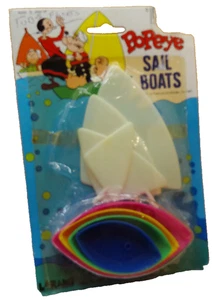 Popeye sail boats Larami 1981 NOS in package TLC set cartoon - Picture 1 of 5