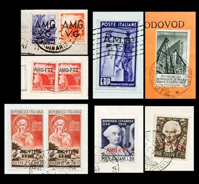 TRIESTE AMG-FTT 🇮🇹 ERP, S. CHIARA RAC.TA, 2 DEMOCRATICA, 2 FDC + DUINO - 7 PZ - Immagine 1 di 4