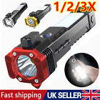 1/2/3pcs USB Rechargeable LED Flashlight Super Bright Work Torch Tactical Light
