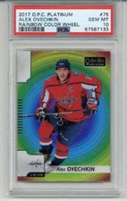 2017 OPC O-PEE-CHEE PLATINUM RAINBOW COLOR WHEEL #75 ALEX OVECHKIN PSA 10 POP 3