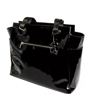 Bolso de Mano Vky Original Jessica B Leisure para Mujer - Patente Negra - Imagen 1 de 3