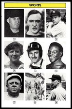 1985 KTO #36 Curling, Babe Pinelli... Whoozit? Game Cards Per Photos