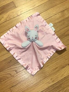 Circo Target White Sleeping Bunny Pink Polka Dot Security Blanket/Lovey - Picture 1 of 5