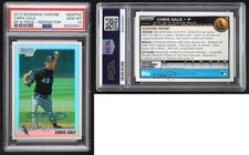 2010 Bowman Draft Chrome Draft Picks Refractor Chris Sale #BDPP92 PSA 10 GEM MT