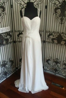 VESTIDO DE NOVIA A1251 MOONLIGHT T708 IV DORADO TALLA 10 CUENTAS $945 Foto 1 de 4