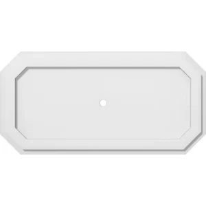 30 In. W X 15 In. H X 1 In. ID X 1 In. P Emerald Architectural Grade PVC Contemp - Picture 1 of 12