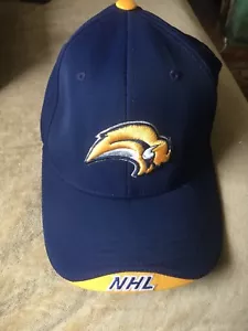 Vtg Buffalo Sabres Old Time Hockey Hat Cap Baseball Style NHL Flexfit One Size - Picture 1 of 9
