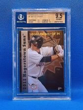 2011 Multi-Ad Hagerstown Suns Bryce Harper Team Issue #1 BGS 9.5 GEM MT ⚾⚾⚾⚾
