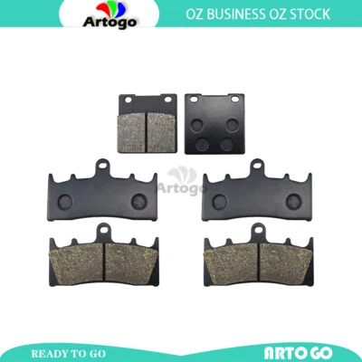 Front+Rear Brake Pads For Suzuki GSX 1300 Hayabusa 1999-2003 2004 2005 2006 2007 - Image 1 of 3