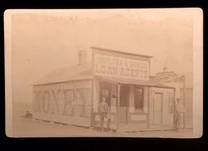CABINET PHOTO - HISTORIC KANSAS GHOST TOWN OF EUSTIS CIRCA 1880'S - PLEASE READ! - Picture 1 of 3
