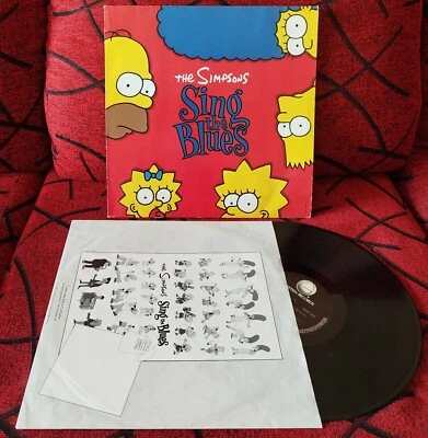 THE SIMPSONS ** Sing The Blues ** ORIGINAL 1990 Germany LP w /INSERT - Image 1 of 4