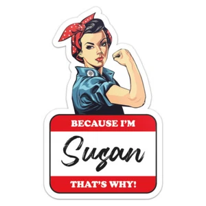 Weil ich Susan Autoaufkleber wasserdicht Vinyl Aufkleber - Bild 1 von 5