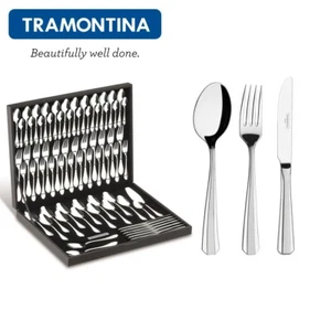 Cubiertos de mesa TRAMONTINA 76 piezas Juego cubiertos de comedor 12 personas acero inoxidable OPERA - Imagen 1 de 11