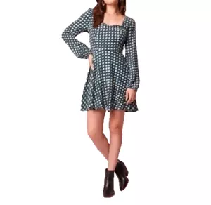 Band Of The Free Genevieve Diamond Damen-Minikleid schwarz tief türkis Small - Bild 1 von 10