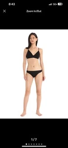 Icebreaker Siren Merino Bikini Black Women's Underwear Thong Size XL - Picture 1 of 14