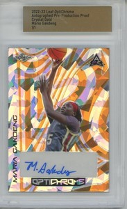 2022 Leaf OptiChrome Proof Crystal Gold Maria Gakdeng 1/1 RC Auto Rookie