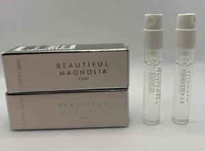 2x Estée Lauder Beautiful Magnolia Eau De Parfum Perfume Samples 1.5mL NEW BOX - Picture 1 of 4
