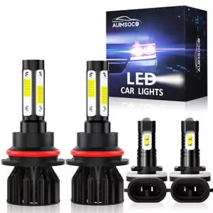 For Dodge Dakota 2001-2004 Combo Pack LED Headlight High Low + Fog Light Bulbs - Picture 1 of 14