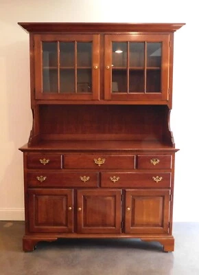 The John Vogler Group 2-Part Cherry Wood Hutch/Buffet - Image 1 of 4
