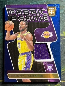2024-25 Panini Totally Certified Bronny James Fabric of the Game Blue /49 - Picture 1 of 2