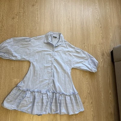 Women’s Light Blue Cotton On Dress 3/4 Sleeve  Size S - image 1 of 4