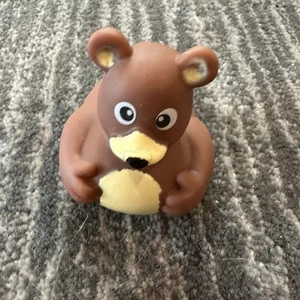 Rubber Duck Bear Decor Car Office Jeep Cruise Fun Brown Ducky NO Squeak New - Picture 1 of 8