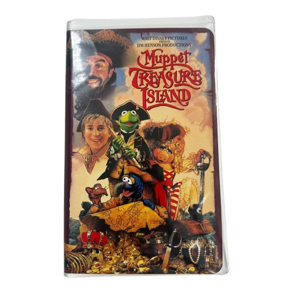 Muppet Treasure Island VHS Tape Jim Henson Walt Disney Pictures Classic Movie - Imagem 1 de 3