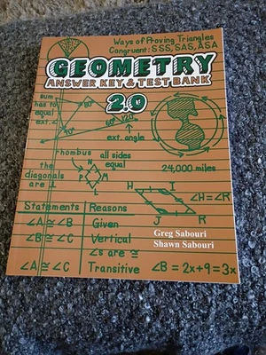 Teaching Textbooks Geometry 2.0 Answer Key and Test Bank Homeschool Sabouri - Image 1 of 4