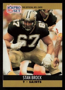 Stan Brock 1990 Pro Set #586 New Orleans Saints - Picture 1 of 2