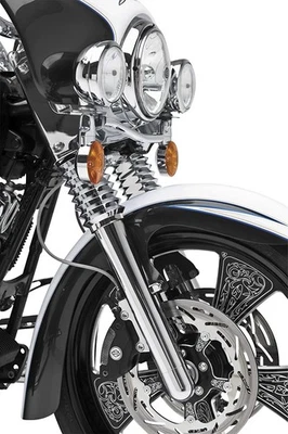 Juego de patas de horquilla Arlen Ness 40-502 cromadas patas calientes para modelos Harley Davidson Foto 1 de 2