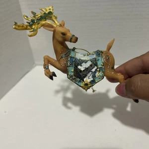 Ashton Drake Gallerie Thomas Kinkade Zucchero Prugna Renna Ornamento - Foto 1 di 6