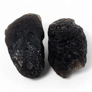 Obsidian Agni Manitite Specimens 36.6 grams. 2 Piece Lot - Picture 1 of 2