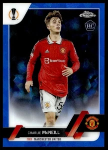 2022 Topps Chrome UEFA Club Competitions Blue Charlie McNeill Rookie Manchester - Picture 1 of 2
