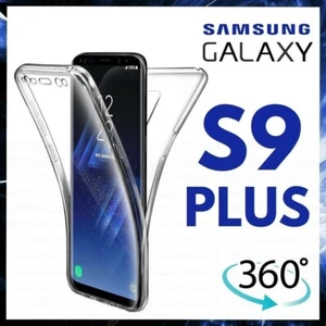 ÉTUI POUR TÉLÉPHONE SAMSUNG GALAXY S9 PLUS TRANSPARENT TPU SILICONE TRANSPARENT 360 - Photo 1 sur 8