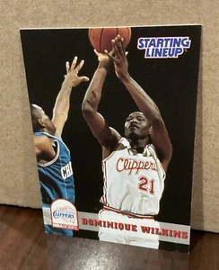 DOMINIQUE WILKINS 1994 SKYBOX NBAHOOPS STARTING LINEUP CARD-LOS ANGELES CLIPPERS - Picture 1 of 2