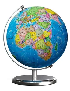 Illuminated World Globe with Stand, 9" Earth Globes with Stable Heavy Metal B... - Picture 1 of 7