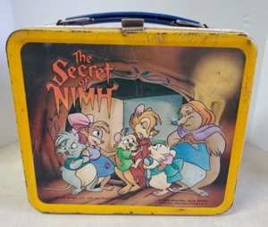 The Secret of Nimh Metal Lunchbox. 1982 Vintage. Cartoon Movie. Kids Children - Picture 1 of 10