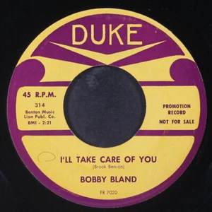 BOBBY BLAND: i'll take care of you / that's why DUKE 7" Single 45 RPM - Picture 1 of 2