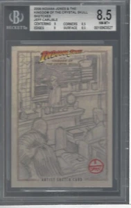 J. CARLISLE 2008 TOPPS INDIANA JONES & THE KINGDOM OF THE CRYSTAL SKULL BGS 8.5 - Picture 1 of 2